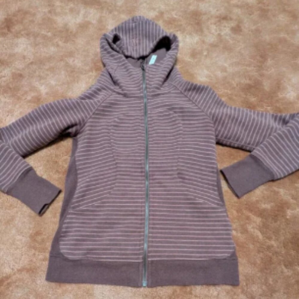 Lululemon Eggplant Striped Cotton Lined Scuba - Size 8